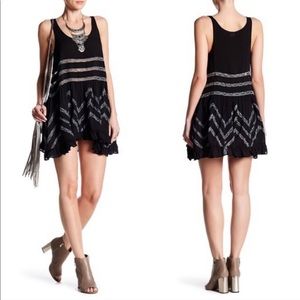 Free People Voile and Lace Trapeze Slip Dress